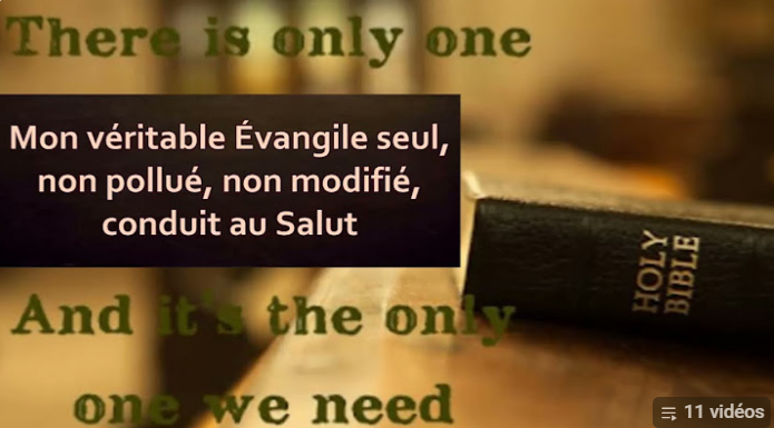 Le véritable Évangile de Jésus-Christ